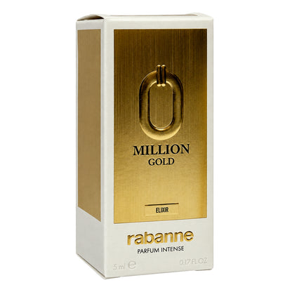 Paco Rabanne Million Gold Elixir Intense 5ml Parfum Miniature for Men retail box