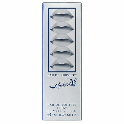 Salvador Dali Eau De Rubylips 8ml EDT Pen Spray silver front box