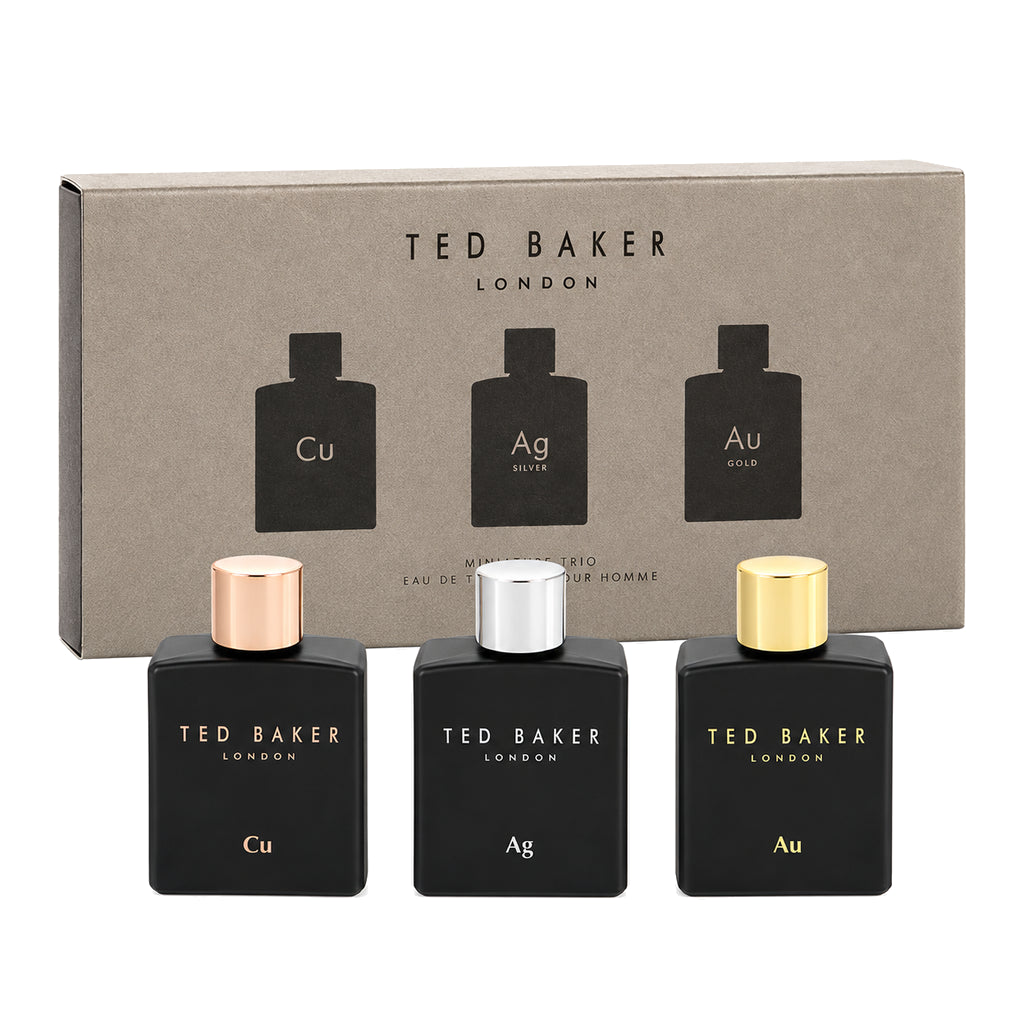 Ted Baker 3 x 12.5ml Mini Set with Cu, Ag and Au bottles and retail box