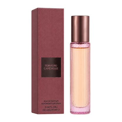 Tom Ford Café Rose 10ml EDP Travel Spray bottle with retail carton